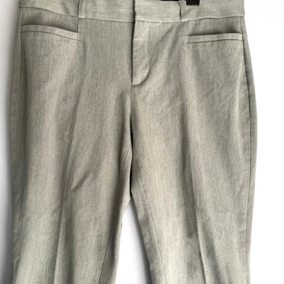 Banana Republic Sloan Curvy Fit Gray 6 Women Stretch Ankle Dress Pants Pockets - Picture 2 of 9